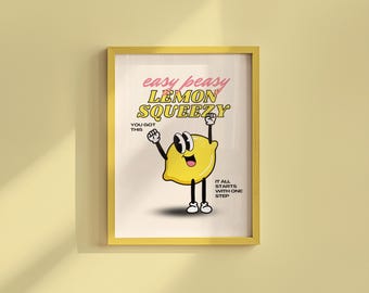 Targa Metallica Losea Easy Peasy Lemon Squeezy 20x30 Cm - Insegna Vintage In Metallo Per Pub, Bar, Caffetteria, Decorazione Parete Casa - 3