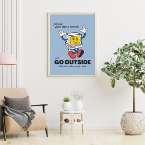Give Me a Break-digital Download-wall Art Print-retro Decor-funny Art ...
