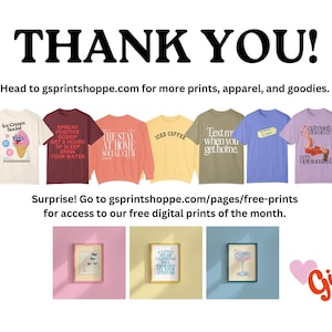 a group of t - shirts with the words thank you