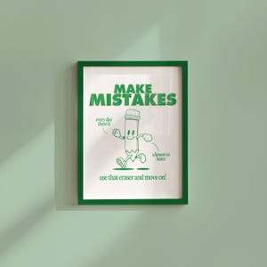 Klassenzimmer Wandkunst: Positive Cartoon Print - Digital Download