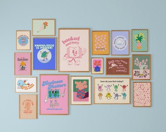 School Art Prints: Colorful Classroom Posters - Digital Download