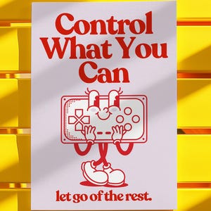 Retro Mental Health Print, Colorful Kids Room Art (Digital Download) image 6