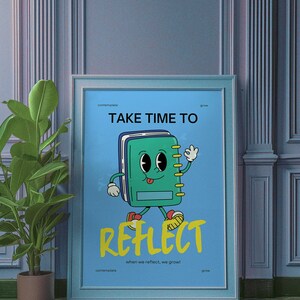 Impresión digital de mascota retro, decoración infantil moderna (descargar) imagen 3