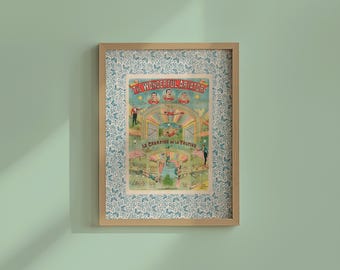 Circus Wall Art Print: Vintage Kids Nursery Decor