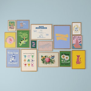 Conjunto de 15 carteles para niños, material imprimible para la escuela, impresiones para la sala de juegos, decoración del aula, paquete de carteles de aprendizaje, carteles para el aula, descargas digitales