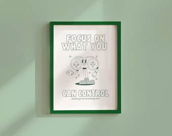 Game Control Art Print: Retro 70s Style (Instant Download)
