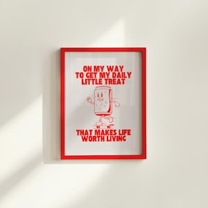 Diet Coke- Digital Download-Wall Print-Retro-Best Diet Coke Art-Large Girly Art-Funny Preppy Art-Soda Art Print-Bar Cart Print-Kitchen Art