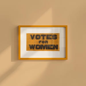 Feminist Poster, Votes for Women, Votes for Women Art, Vintage Flag Art, Votes for Women Print, Suffragette art print, gs print shoppe