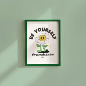 Classroom Art, Kids Room Art, Downloadable Print, Cartoon Art Print, Come as You Are Art, Trendy Posters, Vintage Mascot, Cute Positive Art