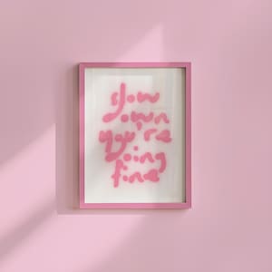 Impressão de arte de motivação: pôster de vinil retrô, arte de parede Slow Down, decoração de apartamento inspirada em música, arte de Billy Joel para casa