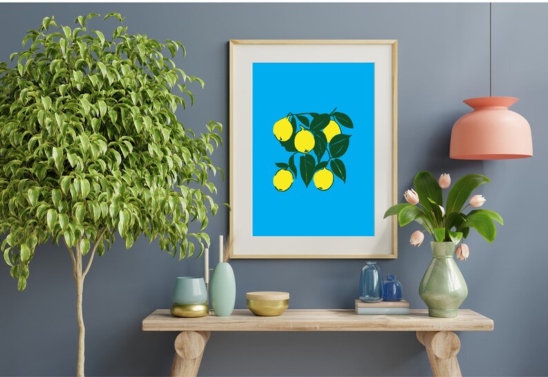 Downloadable Kitchen Wall Art, Fruit Market Prints, Lemon Print, Squeeze the day, Lemon Decor, Kitchen Decor, Kitchen wall art, Oranges Art image 4