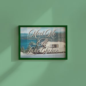 Digitale Kunstdrucke, Tahoe Kunst, Tahoe Poster, Tahoe Postkarte, Retro Fotodruck, See Kunst, trendiger Kunstdruck, Kalifornien Kunst, GS Print Shoppe