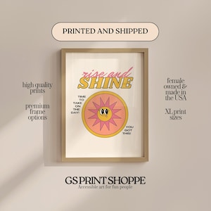 Rise And Shine Vertical Art Print