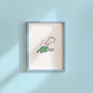 Funny Dinosaur Art-Digital Download-Funny Art Print-Girly Print-Silly Animal Art Print-Large Wall Art-Funny Dino Art-Edgy Art Print
