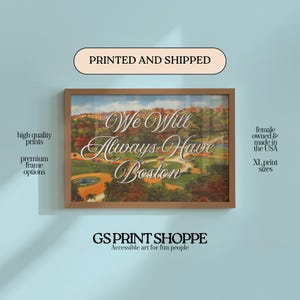 We Will Always Have Boston Public Garden Horizontal Art Print