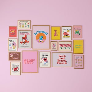 Conjunto de 17 carteles para niños, material imprimible para la escuela, impresiones para la sala de juegos, decoración del aula, paquete de carteles de aprendizaje, carteles para el aula, descargas digitales
