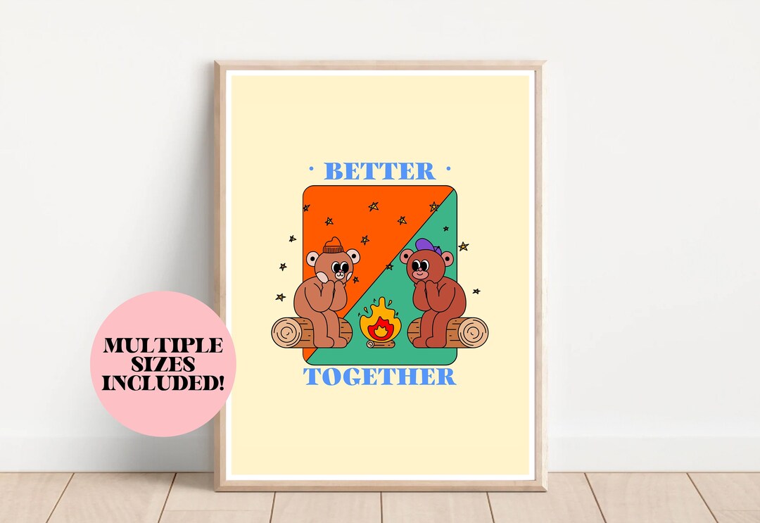 Better Together Printable Poster Classroom Wall Decor - Etsy