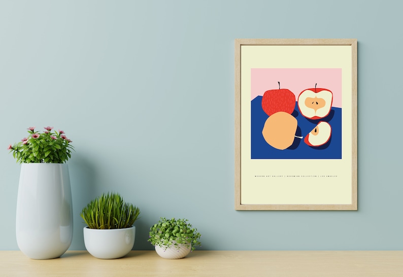 Downloadable Kitchen Wall Art Fruit Market Prints Abstract Etsy