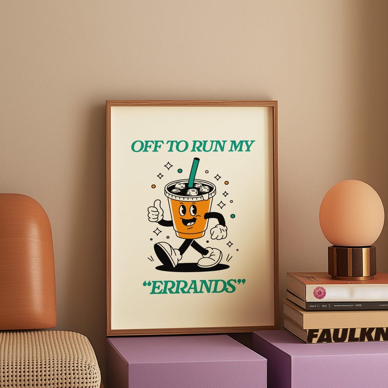 Digital Prints, Coffee Art Print, Funny Art, Office Art Print, Mom Art