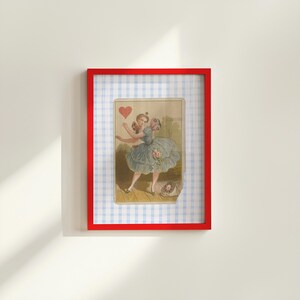 Styl Vintage, wydruk artystyczny Queen, plakat z kartami do gry, dekoracja ścienna, pobieranie cyfrowe, wystrój retro, sztuka do druku, sztuka wróżek, dekoracja pokoju dziewczęcego