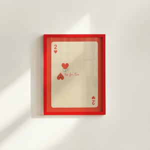 Stampa Asso di Cuori, Poster di Carte da Gioco, Arte Retrò alla Moda, Decorazione da Bar, Stampa Regalo per la Cucina, Decorazione Estetica da Cucina, Parete Moderna per la Galleria di Casa