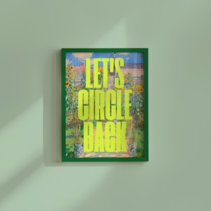 Pop Art Digital Print, Altered Monet Painting (Downloadable, Dorm Room)