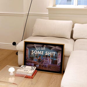 Talk Shit Art Print-Digital Prints-Wall Art Print-Retro Photograph Prints-Cocktail Art Print-Preppy Wall Art-Bar Car Decor-Bar Accessories