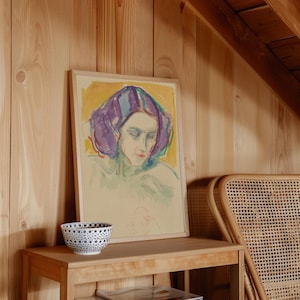 Female Head Vertical Art Print image 3