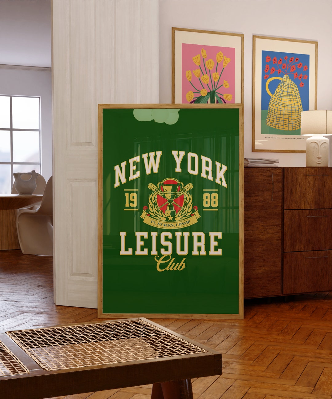 New York Art Printfunny Digital Artgreen NYC Wall Artcute Etsy
