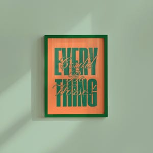 Modern Typography Poster | Trendy Art | Bold Type Poster | Gallery Wall Art | Printable Art | Instant Digital Download |  Funny Typography