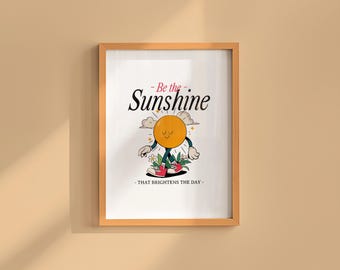 Inspirational Classroom Poster - Uplifting Sunshine Design
