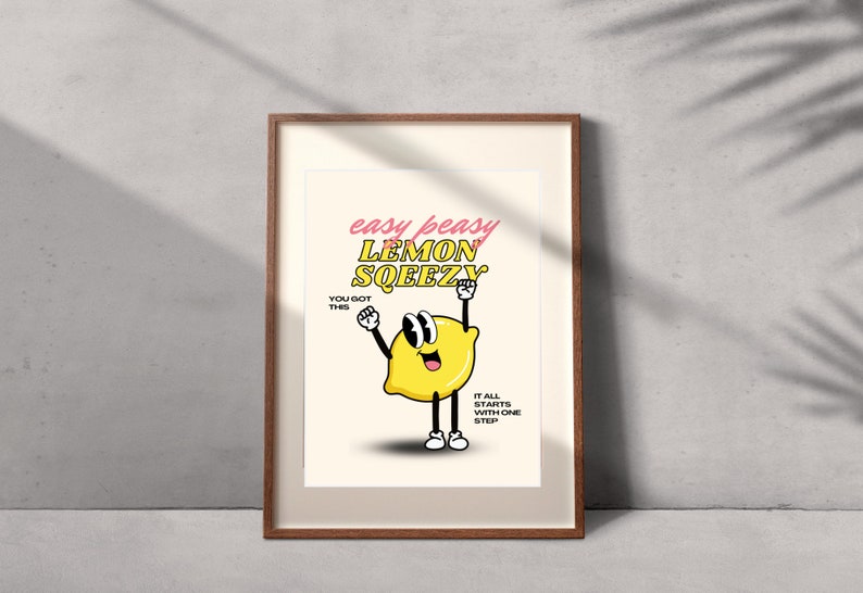 Easy Peasy Lemon Squeezy Printable Classroom Poster Digital - Etsy