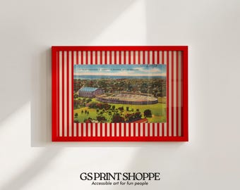 Wisconsin Football Art Print: Madison Decor (Digital Download)