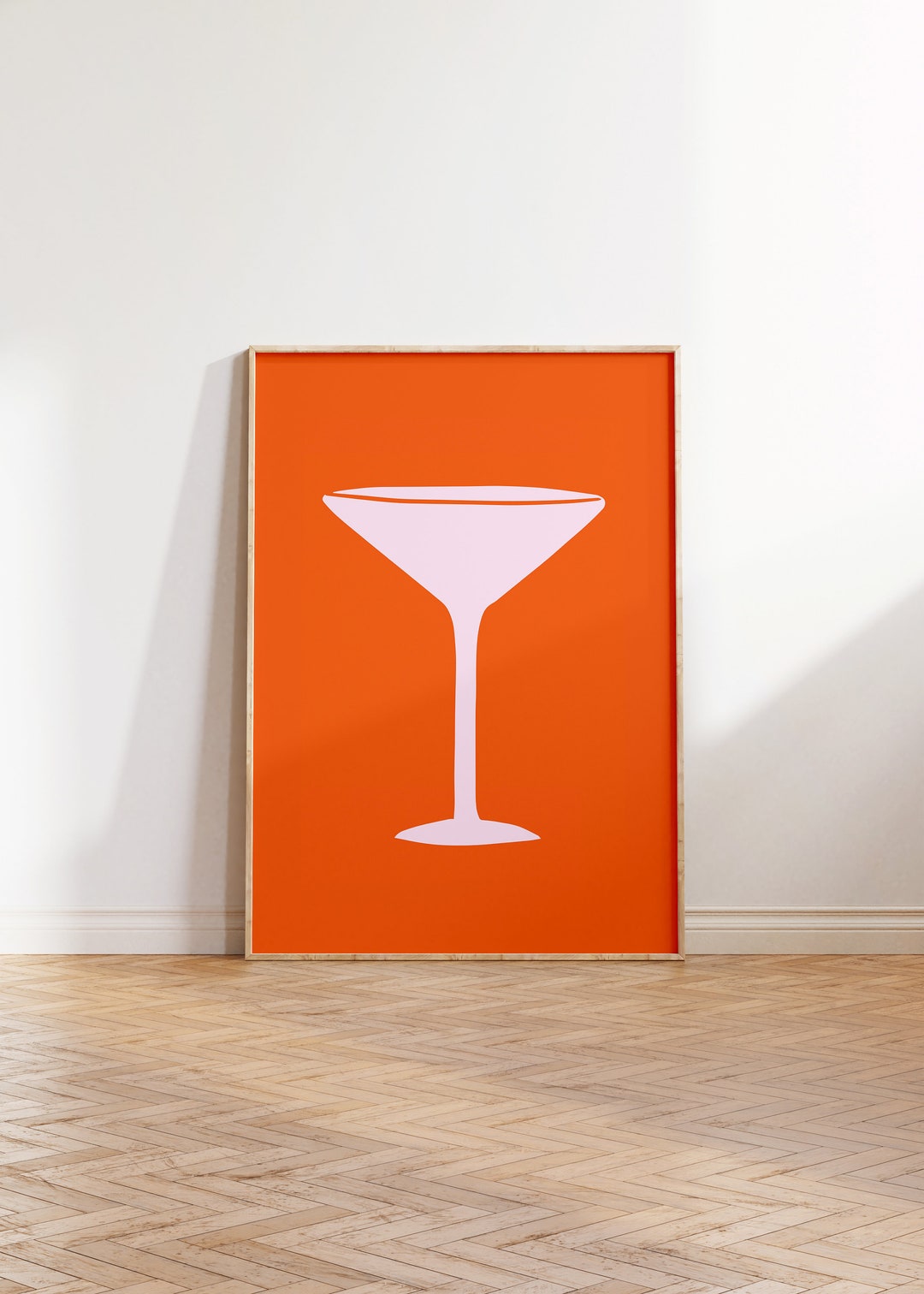 Salud Art Print, Digital Download, Martini Art, Bar Cart Decor, Trendy Art, 70s Art Printgirly