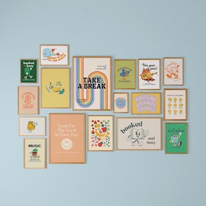 Conjunto de 17 carteles para niños, material imprimible para la escuela, impresiones para la sala de juegos, decoración del aula, paquete de carteles de aprendizaje, carteles para el aula, descargas digitales