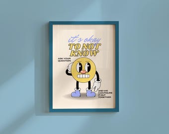 Inspirational Classroom Poster, Colorful Kids Wall Art (Digital Download)