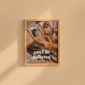 Retro Beach Print: 'Can't Be Bothered' Photograph (Digital Download)
