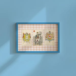 Vintage-Stil, Spielkarte Kunstdruck, Ace Poster, Wanddekor, digitaler Download, Retro Dekor, druckbare Kunst, Vintage Kunst, Mädchen Dekor