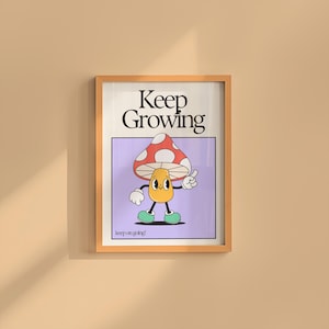 Classroom Art, Kids Room Art, Cartoon Art Print, Retro Character Art, Trendy Posters, Vintage Mascot Art, Classroom Printable