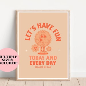 Let's Have Fun Printable Classroom Poster, Class Decor, Kids Room Decor ...