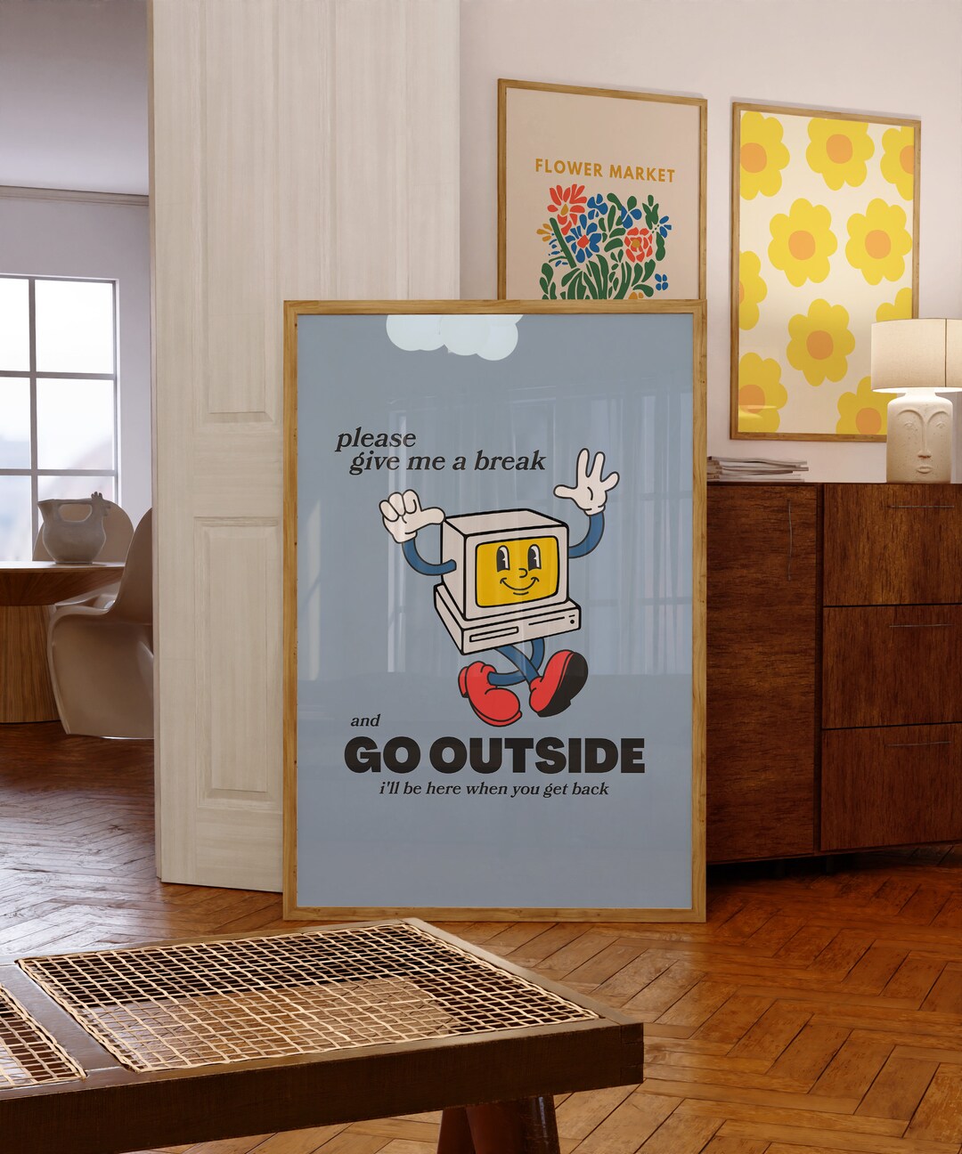 Give Me a Break-digital Download-wall Art Print-retro Decor-funny Art ...