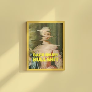 Funny Retro Art Print: Distorted Portrait Decor (Digital Download)
