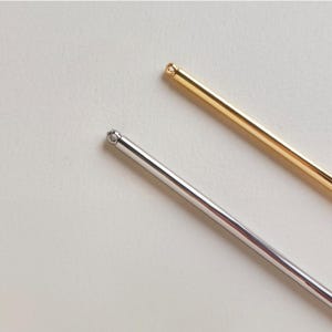 Traditional Korea Simple Loop Hairpin 2pcs Made in Korea Gold/Silver Hair Accessories Hair Jewelry DIY Craft Supplies SD036