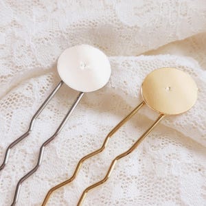 Traditional Korea Round Hairpin made in Korea 2pcs Made in Korea Gold/Silver Hair Accessories Hair stick Jewelry Craft Supplies DIY SD034