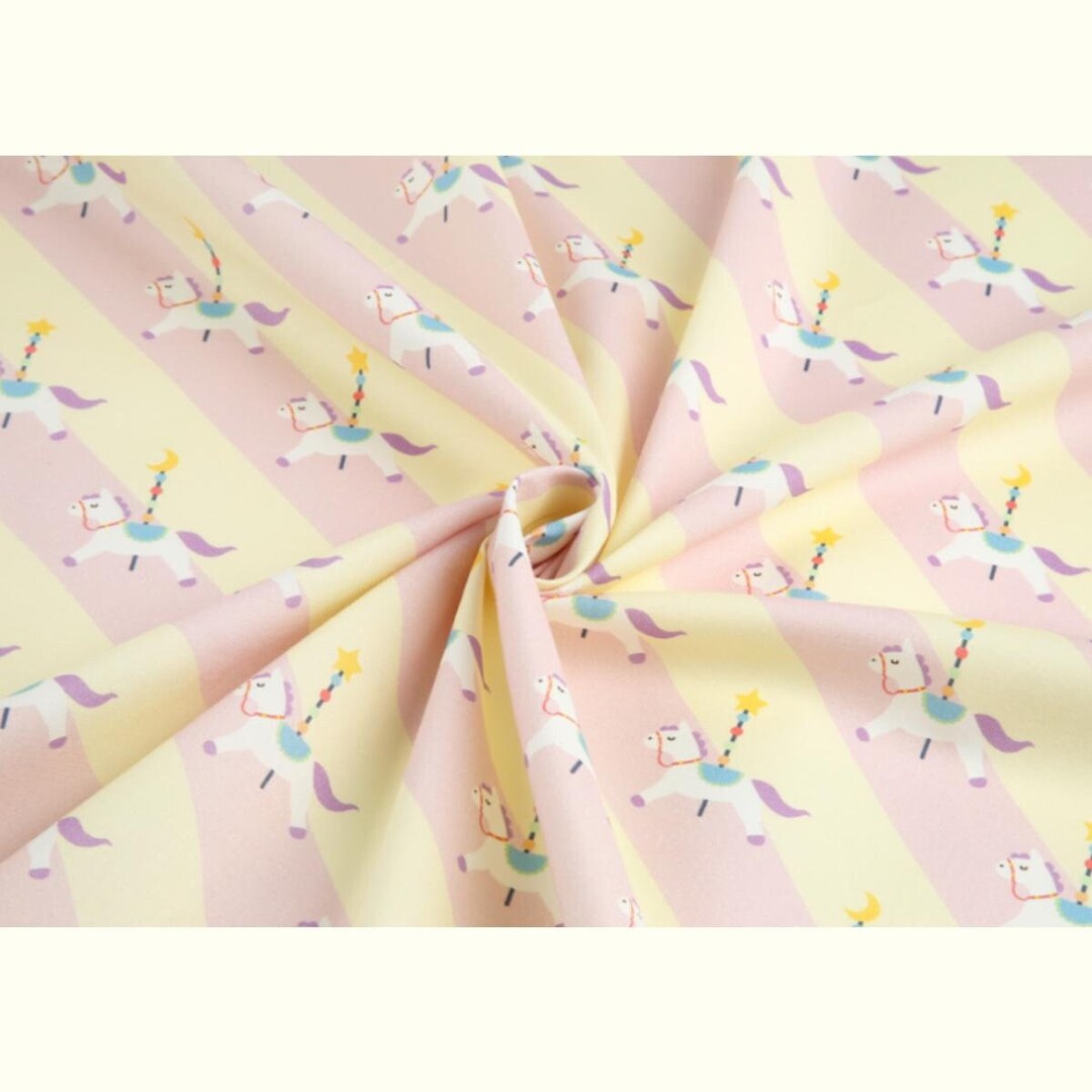 100% Cotton Fabric 20s | Carousel Design, 106cm (42