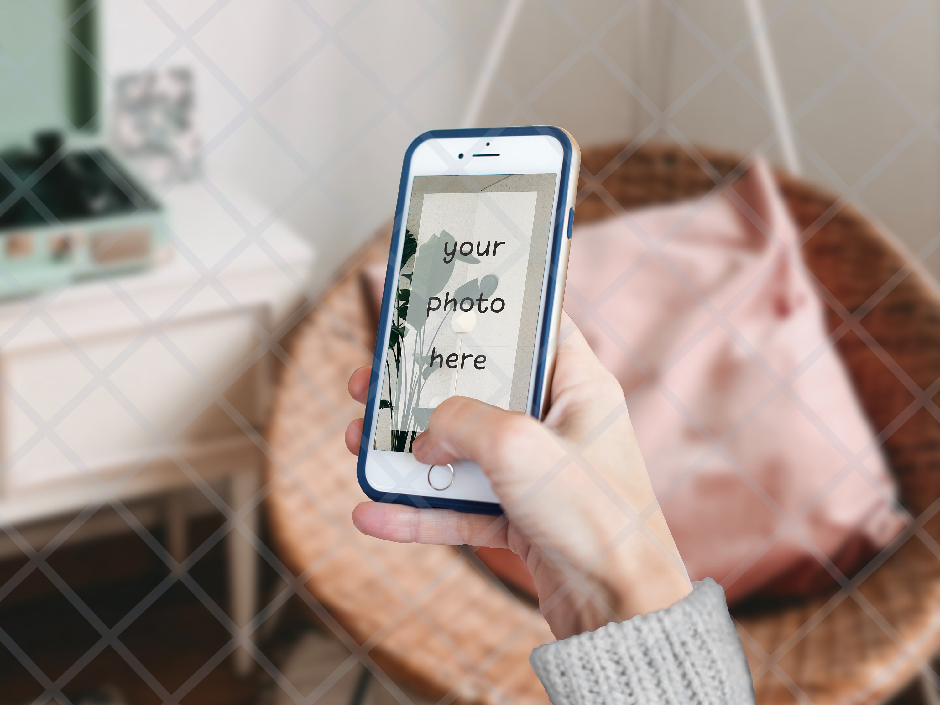 Iphone Mockup Psd Jpg Png Transparent Screen Etsy
