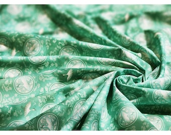 100% Cotton Fabric 20s | Korean Traditional Celadon Inlay Pattern Design, 110cm (44"), Made in Korea HQ015 by the Yard
