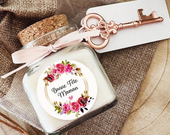 Personalized Mother's Day Candle Gift 2024 120ml pouch and bottle opener