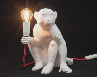 Monkey Lamp - 3D Printed Monkey Table Lamp