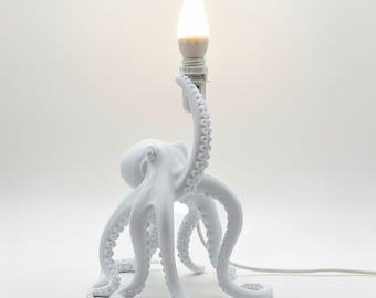 OctoLight - OctoLamp - Luminous Octopus Lamp - Modern Octopus Design, Unique 3D Print